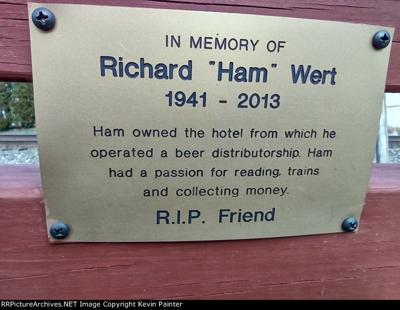 Ham Memorial bench info